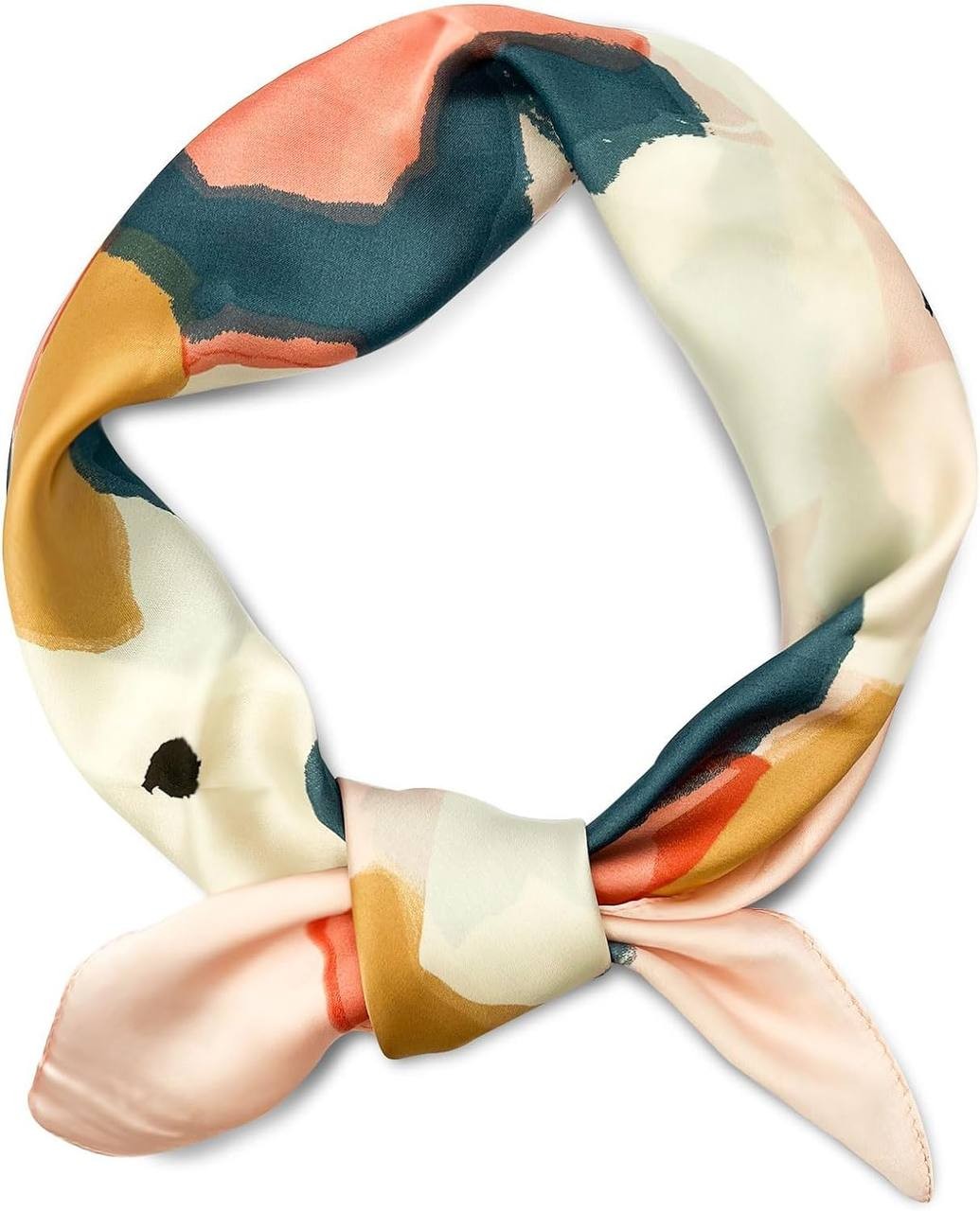 Head Scarf for Women Square Hair Bandanas Silk Feeling Neckerchief Scarf for Girls- Aesthetic Accessory for Women's