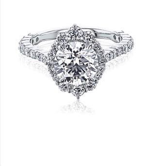 Kobelli 2.49 ctw IGI Lab Grown Diamond Antique-Style Alexa Engagement Ring 14K White Gold (E/VS1)