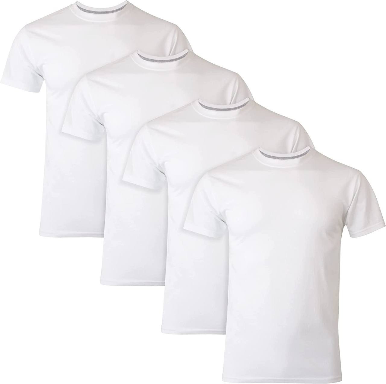 Hanes Ultimate Men's Fresh IQ Slim Fit Crew Undershirt, 4-Pack